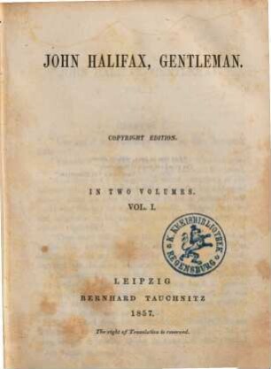 John Halifax, gentleman, 1