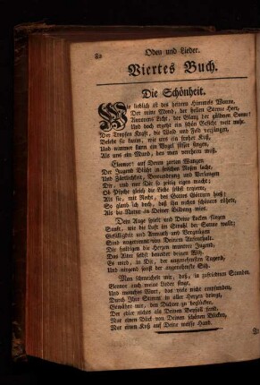 Oden und Lieder. Viertes Buch.
