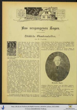 Elsässische Glaubenshelden.