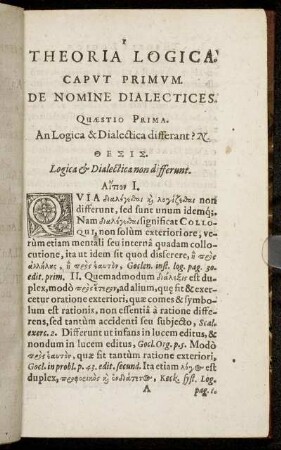 Caput Primum. De Nomine Dialectices