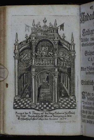 Prospect der H. Stiegen auf den Berg Calvariæ zu Grätz[...]