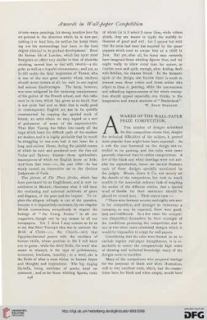 Awards of the wall-paper prize competition