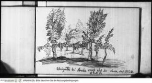 Skizzenbuch Latium, Kampanien, Capri, Weingarten bei Bosco reale