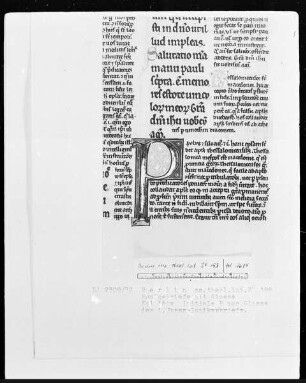 Paulusbriefe mit Glossen — Initiale P (aulus), Folio 161verso