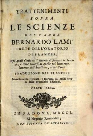 Trattenimenti Sopra Le Scienze : Traduzione Dal Francese, 1