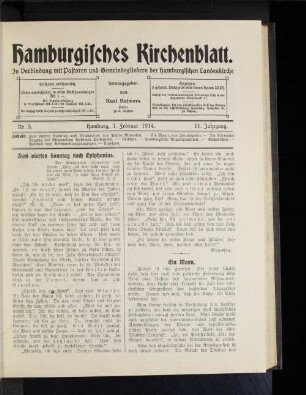 Zum vierten Sonntag nach Epiphanias.