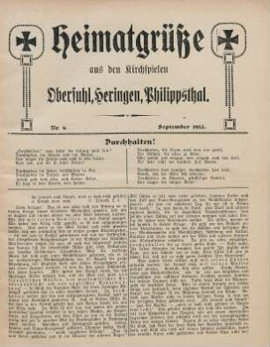 6.1915: Heimatgrüße aus den Kirchspielen Obersuhl, Heringen, Philippsthal