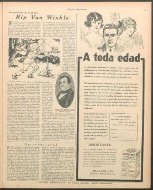 Rip Van Winkle : Los personajes de la ficcón