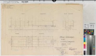 Steinhelle (Olsberg) - Medebach (Medebach) Kleinbahn offener Güterwagen 1930 1 : 20 51 x 76 Pause Regierung Arnsberg I,V Nr. 839