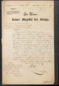 Vorschuss auf die Betriebskosten der Steinkohlengrube
                        Odenbach-Roth