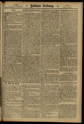 Zweite Ausgabe vom Montag, den 03. März 1913.