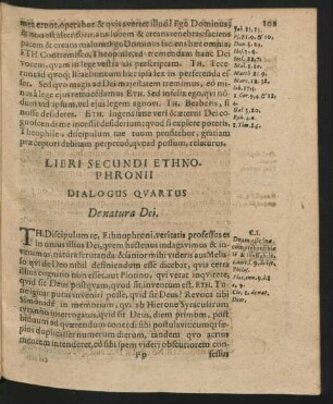 Dialogus Quartus. De natura Dei.
