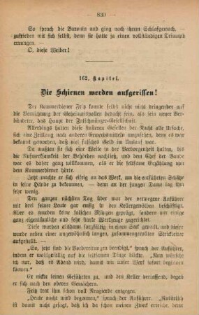 162. Kapitel. Die Schienen werden aufgerissen!
