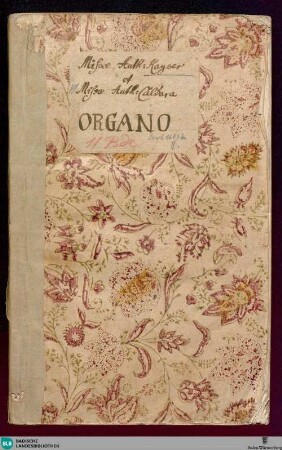 Chorus Musarum Divino Apollini Accinentium Sive Sex Missae : selectissimae a Quatuor Vocibus, Canto, Alto, Basso, 2. Violinis & Organo Concertantibus, 2. Clarinis, Tympano, Violoncello, pro Libitu. Quarum Quinque