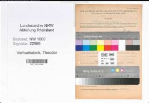 Entnazifizierung Theodor Verhuelsdonk, geb. 05.09.1899 (Kriminalsekretaer)