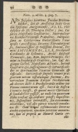 Num 5. ad lin. 3. pag. 7.