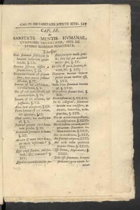 Cap. IV. de Sanitate Mentis Humanae, Cumprimis Voluntatis, Sive De Summa Hominis Felicitate.