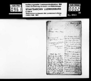 Schriftwechsel um Informationsquellen, Mitarbeiter und Auskünfte zur OAB