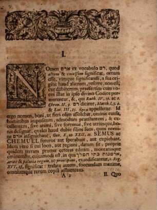 De Aramaea sacra, disp.