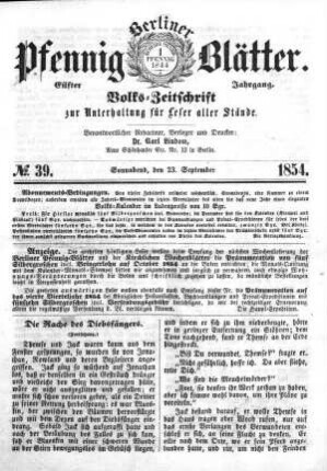 Nr. 39, Sonnabend, den 23. September