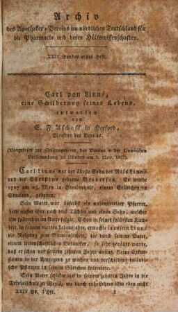 Archiv des Apotheker-Vereins im Nördlichen Teutschland für die Pharmacie und deren Hülfswissenschaften. 24. 1828