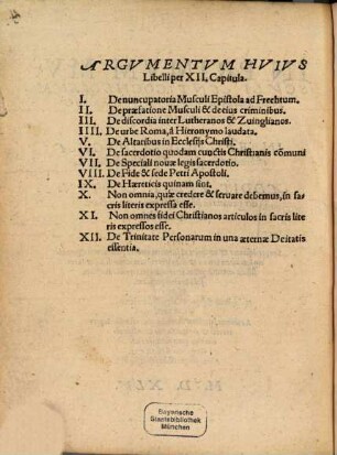 In Primvm Mvscvli Anticochlaevm Replica breuis Iohannis Cochlaei, pro Sacerdotii [et] Sacrificii nouae legis assertione