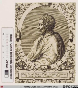 Bildnis Georg von Trapezunt (griech. Georgios Trapezuntios)