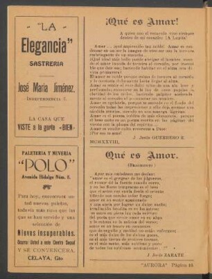 Qué es amor. : (Fragmento)