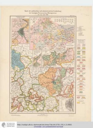 Die Karte von 1789 : Einteilung und Entwickelung der Territorien von 1600 bis 1794 / von Wilhelm Fabricius