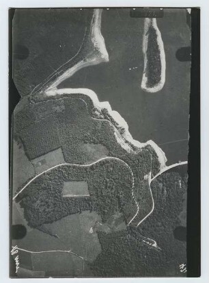 Luftaufnahme von der Staumauer, Ennepetalsperre: Ansicht
