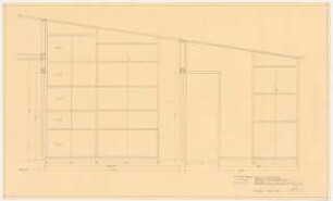 Haus und Garten Mattern, Kassel: Ansicht Schrankwand 1:10