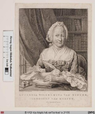 Bildnis Lucretia Wilhelmina van Winter, gab. van Merken