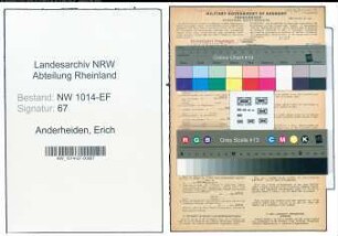 Entnazifizierung Erich Anderheiden , geb. 23.07.1908 (Fabrikant)