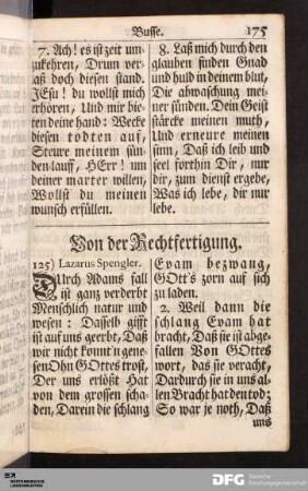 Von der Rechtfertigung.