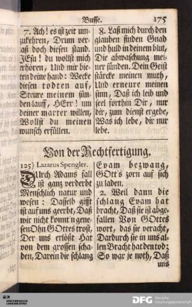 Von der Rechtfertigung.