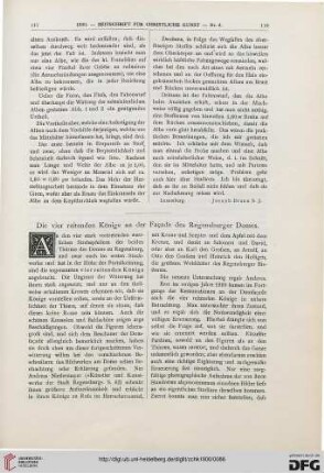 Die vier reitenden Könige an der Facade des Regensburger Domes