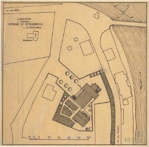 Fischer, Theodor; Schwäbisch Hall - Steinbach; Kirche - Lageplan