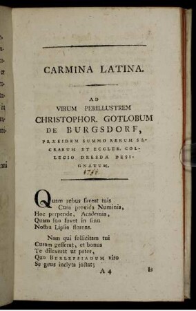 Carmina Latina.