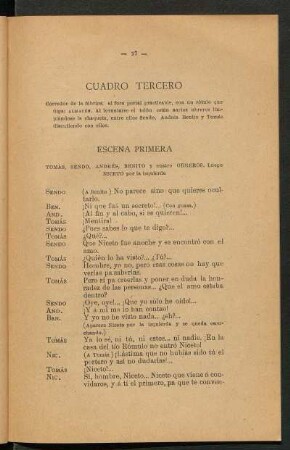 Cuadro tercero