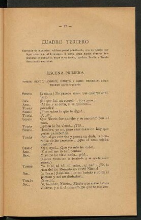 Cuadro tercero