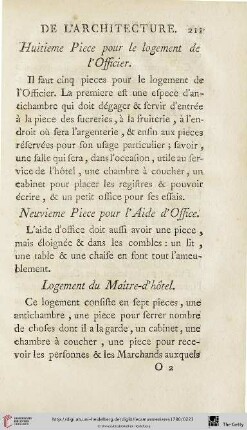 Logement du Maître-d'hôtel