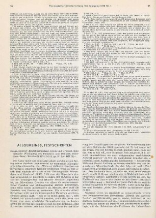 95-100 [Rezension] Groos, Helmut, Albert Schweitzer