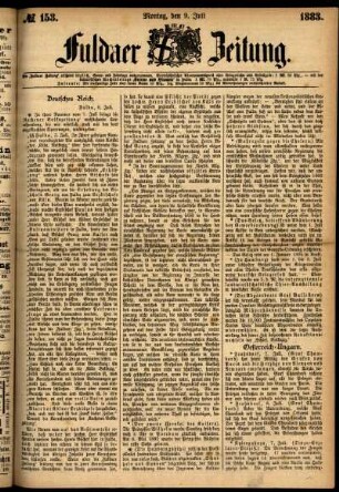 Ausgabe vom Montag, den 09. Juli 1883.