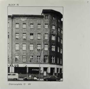 Fotografie: Oranienplatz 13, um 1981