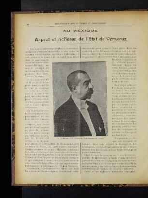 Au Mexique Aspect et richesse de l'Etat de Veracruz