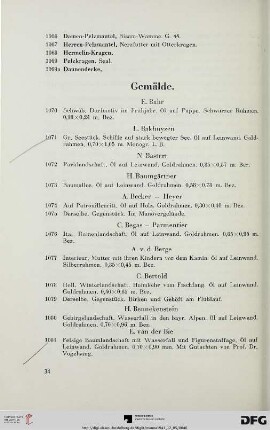 Gemälde (Nr. 1070-1285)