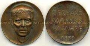 Medaille zum 90. Geburtstag des Bildhauers Gerhard Marcks