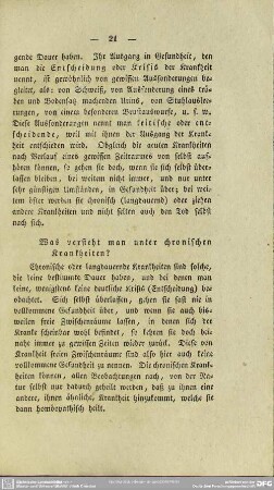 Was versteht man unter chronischen Krankheiten?