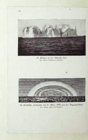 48. Nordlicht, beobachtet am 21. März 1879 von der Vegaexpedition