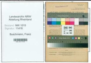 Entnazifizierung Franz Buschmann , geb. 05.09.1914 (Reichsbahninspektor)